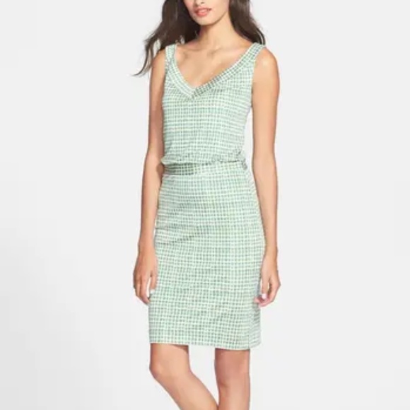 Tory Burch Paris' Print Silk Blouson Dress - Picture 1 of 8